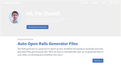 Desktop Screenshot of davidverhasselt.com