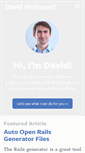 Mobile Screenshot of davidverhasselt.com