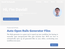 Tablet Screenshot of davidverhasselt.com